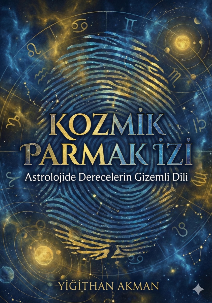 Kozmik Parmak İzi Astrolojide Derecelerin Gizemli Dili Kitap Kapağı